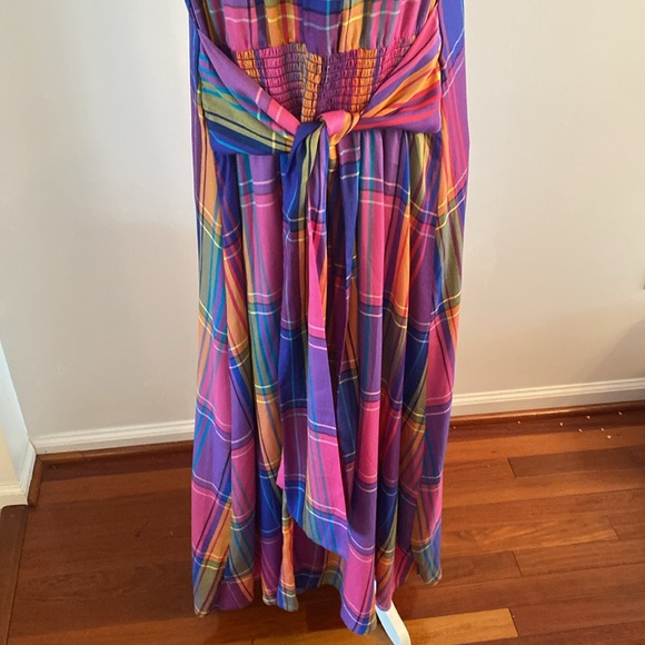 Ann Taylor size 12 colorful maxi dress lined - Picture 6 of 10
